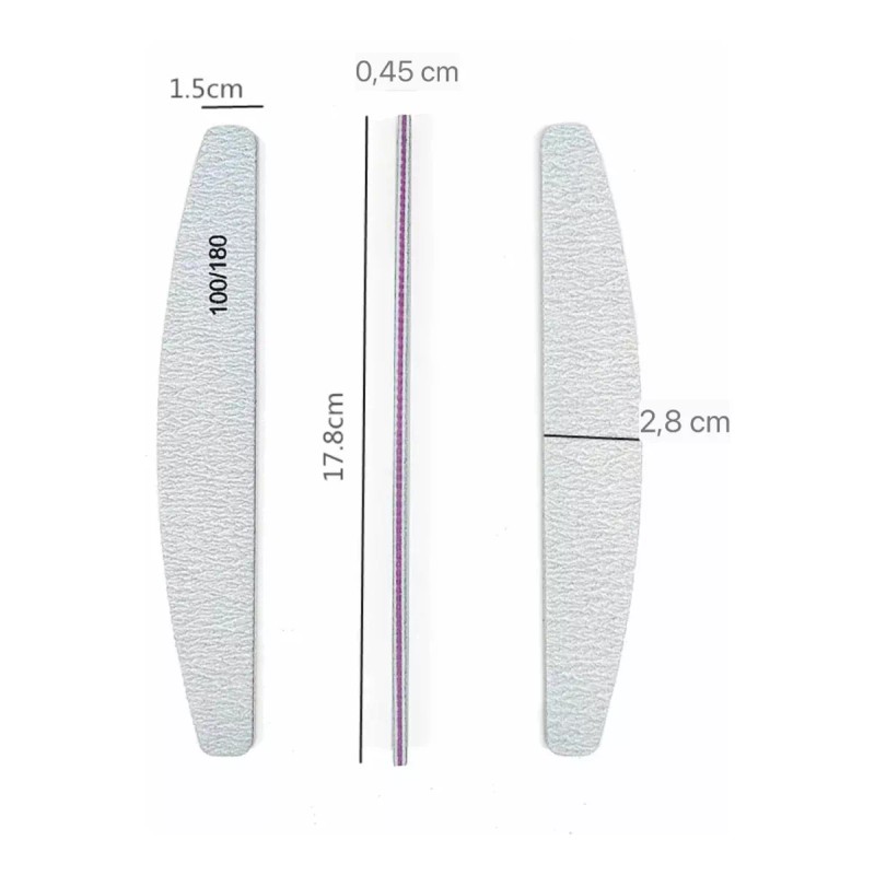 Layana 25 Limas Profesional Para Uñas Manicure Grano A Elegir