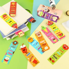 Waenerec Bookmarks for Kids 72PCS Cute Summer Fruit Bookmarks Colorful Inspirational Reading Bookmark for End of Year Student Gifts from Teachers Elementary Teenagers School Incentives Supplies