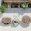 Riased Garden Bed with Greenhouse Cover, Raised Planter Box (2pcs