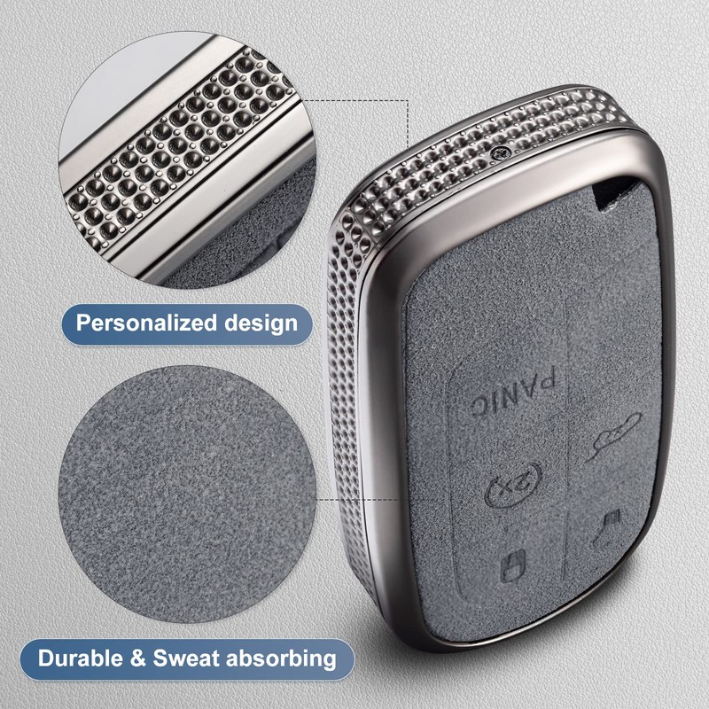 YO&YOYE for Jeep Key Fob Cover, Full Protection Key Case