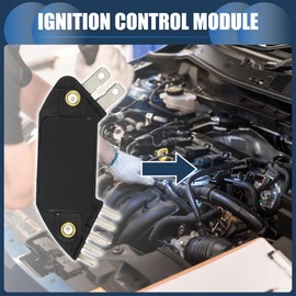 INFINAUTO Ignition Control Module, Inner Ignition Module Control Unit No.1976908/1987744/1977907 for GMC Safari V6 4.3L 1985 ABS Black, 1 Pc