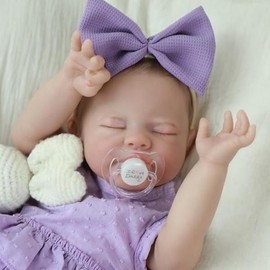 WOOROY Reborn Baby Doll - Birthday & Christmas Gift, 20 In Newborn Realistic Baby Dolls, Soft Cloth Body with Gift Box Girl Gift 2025 for Kids 3+