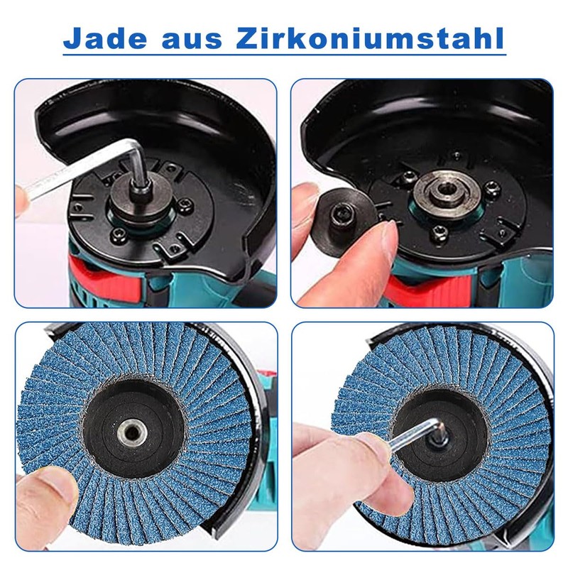 Alrens Pack of 12 Flap Discs, Flap Discs, Sanding Discs,