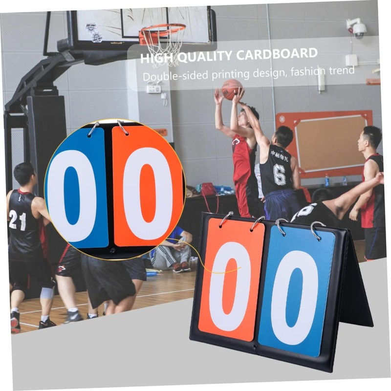 Sosoport Portable Basketball Scoreboard 2- Score Flipper Multifunctional for Sports