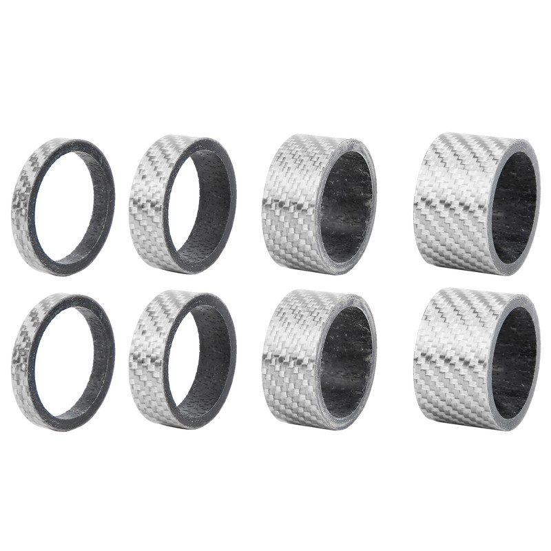 2 Set Carbon Fiber 5/10/15/20mm Bicycle Headset Front Fork Spacer