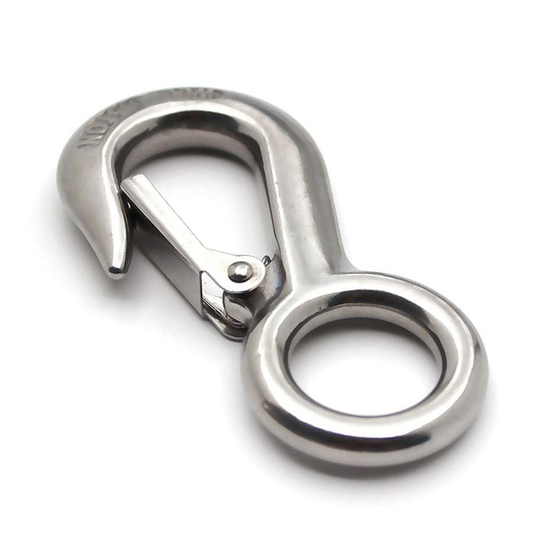 POFET Heavy Duty American Cargo Hook Hoist Hook 0.2T-304 Stainless