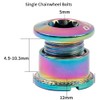 LANODO Bicycle Chainring Bolts, Single, M8x6mm, Stainless Steel, Compatible with