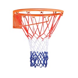 Basketball Net All Weather Heavy Duty Nets Basketball Backboard Accessories Replacement for Standard Rim Hoop Outdoor Indoor (Red/White/Blue)