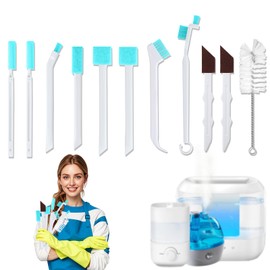 XANGNIER 11 Pcs Humidifier Cleaner Brush Set – Small Detail Cleaning Brushes for Crevices, Gaps, Corners, Keyboard, Bottle, Tiles, and Tight Spaces – Household & Travel Cleaning Tools