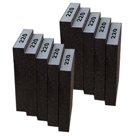 Fine Sanding Block Sandpaper Sponge - 10Pcs 220 Grit Sand Paper Blocks for Wood, Metal, and Drywall