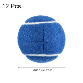 sourcing map Precut Walker Tennis Balls, 12Pcs - Tennis Balls for Chairs, Tennis Table Leg Covers, Felt Pad Glide Balls for Furniture Legs Floor Protection (Blue)