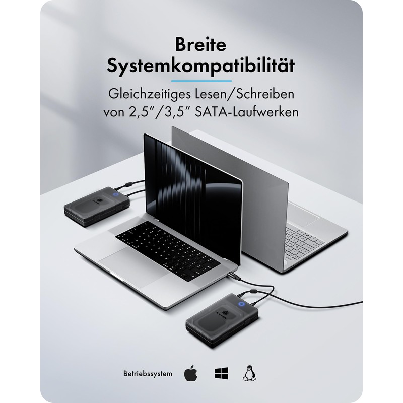 ICY Box Spade Base 388 (2.5/3.5 SATA SSD/HDD Enclosure), USB