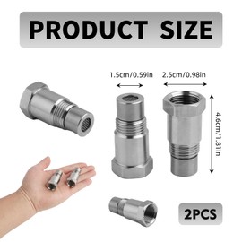 Lambda Sensor Adapter M18 x 1.5, 45 mm O2 Oxygen Sensor Extender Made of Stainless Steel, Oxygen Sensor Extension, Oxygen Sensor Adapter, Exhaust Systems, Lambda Sensor Eliminator for Cars and Trucks