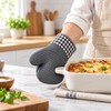 Silicone Oven Mitt for Cooking and Baking – Heat-Resistant Non-Slip