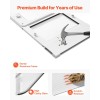 Adjustable Aluminum Frame Cat Door Window High-Transparency Glass with 4