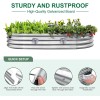 Land Guard Galvanized Raised Garden Beds Outdoor with 2 Magnetic