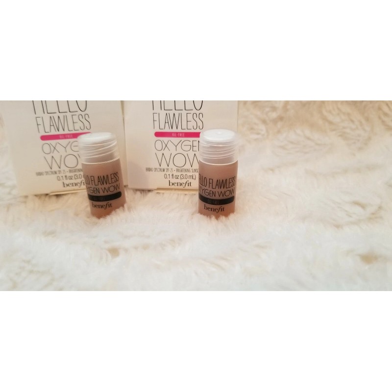 Benefit 2x BENEFIT Hello Flawless Oxygen Wow Brightening Makeup HAZELNUT