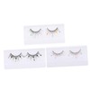 Mikinona Fashionable 3 Sets False Lashes Sequins Natural Curl Enhance