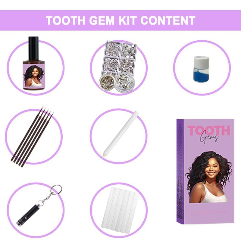 Neeyer 1000 Gems DIY Tooth Gem Kit, Fashion Teeth Jewelry