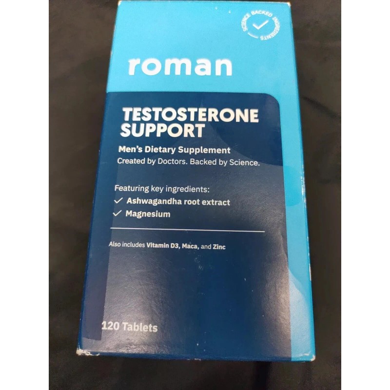 Roman Test Support Ashwagandha Root Extract, Magnesium, Maca, Zinc Exp