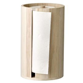 Bloomingville Küchenrollenständer Paulowina, Natur, Dekoobjekt, Maße D14,5xH25,5 cm, Kuchenrollenhalter, 508050, Braun