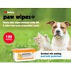 Petkin Petkin Paw Wipes Plus, 100 Orange Scented Wipes -