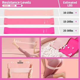 Pilates Ring and Ball Set, 6 Pcs Home Pilates Kit with 13” Circle Circle Yoga Ring 3 Resistance Bands 9.8” Pilates Ball Pilates Grip Socks, Pilates Essential Kit for Women Girl Home Workouts