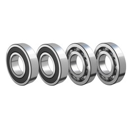 TUZUK 6204-2RS 20x47x14mm deep groove ball bearing with double rubber seal ABEC-5 pre-lubricated, suitable for garden machinery, electric toys and tools, etc. 4 pack