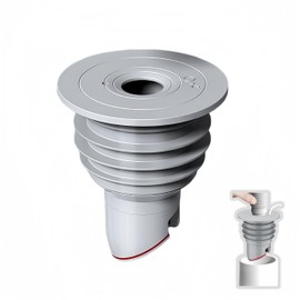 Washing Machine Drain Hose Seal, Anti-Odor Floor Drain Plug Sewer Pipe Seal Ring Sealing Cover, Washing Machine Sealing Plug (1, L(60-65MM))