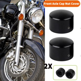 Unbranded Front Axle Cap Nut Covers Fit For Harley Dyna Road King Electra Glide EFI FLHTI