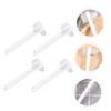 Baluue 4pcs Portable Double- Denture Cleaning Brush Lightweight Ergonomic Design