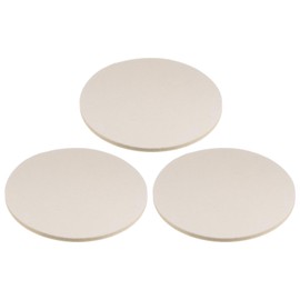 HARFINGTON 3pcs Wool Felt Polishing Pads, 7 inch Buffing Wheel Polish Pad Flocking Hook & Loop Back for Car Glass Plastic Metal Stone