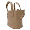 [Route] Synthetic leather with shoulder cat motif tote bag EU.