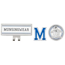 Munsingwear MQBVJX50 Golf Marker Clip, Tricolor Set of 2, BL00 (blue)
