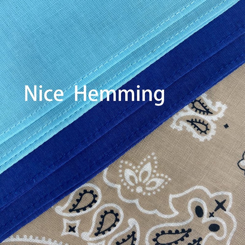 HankieWorld Bandanas 3 pack 22 inch Cotton Paisley Kerchiefs for