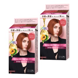 Syos Color Genic, Milky Hair Color OP02, Ginger Orange 2P + Free