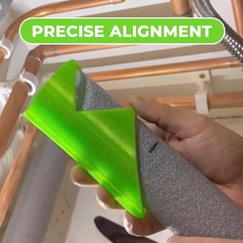 3 Pieces Precision Foam Pipe Lagging Tool Set, Size 15mm, 22mm, 28mm - Efficient and Versatile Fixture Lagging Cutting Tool for Household, Industrial, and Commercial Use (Green)