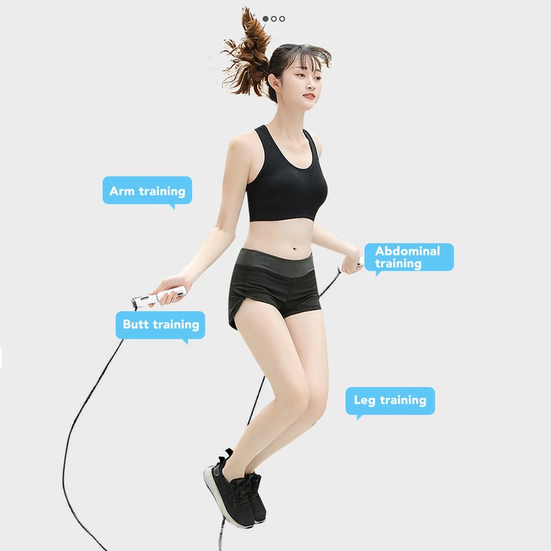 Electronic Jump Rope Workout Weighted Handle Smart Exercise Skipping Rope
