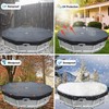 SIHAIAN 8 Ft Pool Cover 420D Round Above Ground Pool