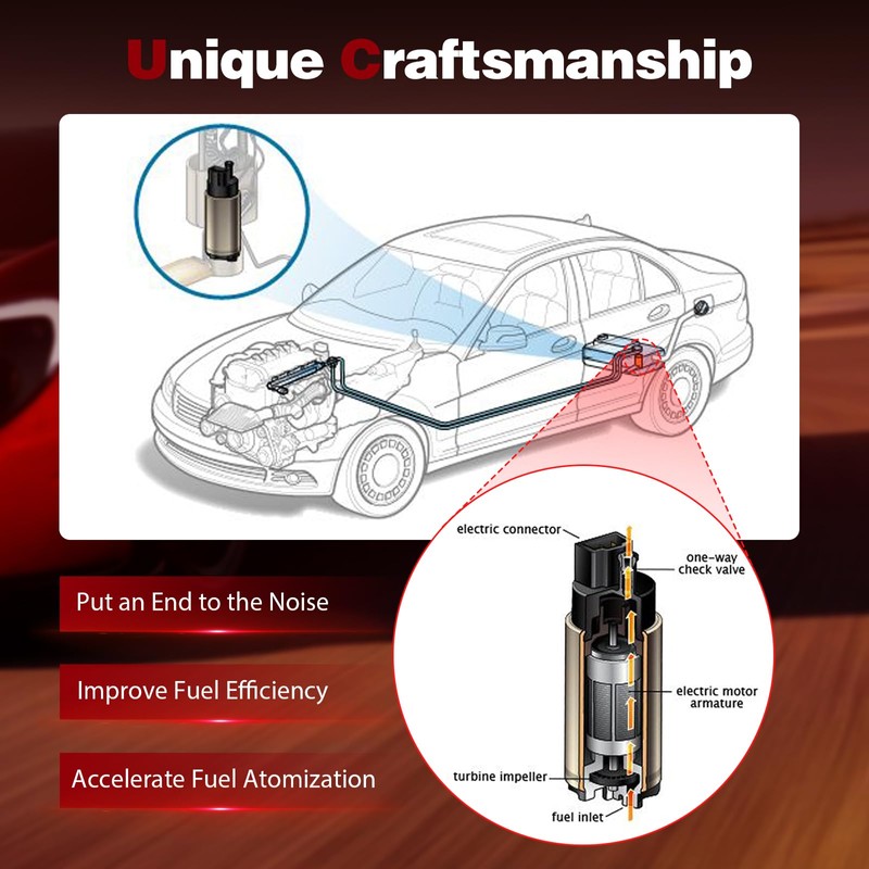 ASTOU E8012S Universal Low Pressure 5-9 PSI Electric Fuel Pump