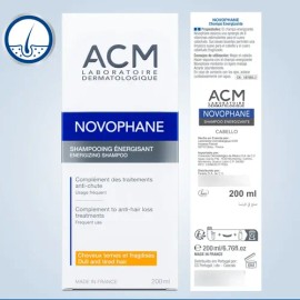 Shampoo Energizante Acm Novophone Fortalece Cabello 200ml                                                                                             