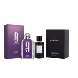 Exclusive combo: 9 AM Pour Femme Eau De Parfum, 3.4 fl oz & arabians by ralf's mejia 3.4 fl oz edp unisex
