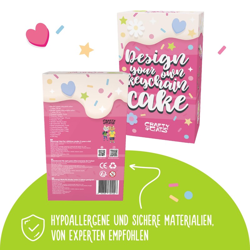 CRAFTY CATS Craft Case Children's DIY Set for Creativity Cupcake