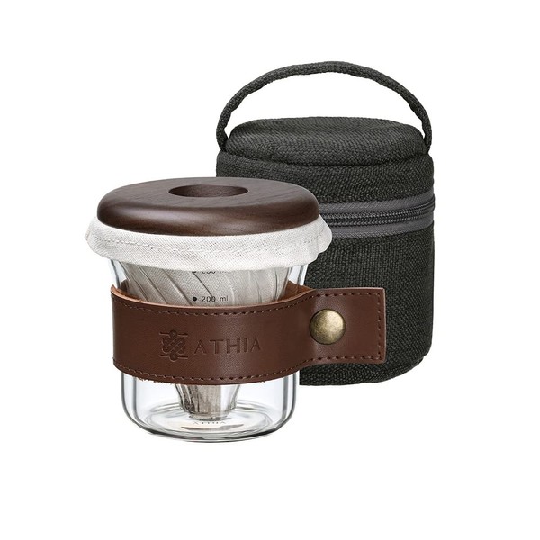 ATHIA ATHIA Glass Pour Over Coffee Dripper Set, Glass Cone
