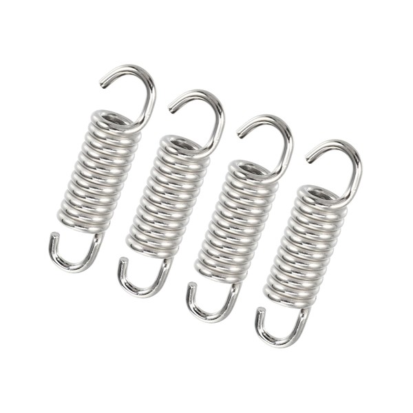 INFINAUTO 4 Pcs 43mm 1.69" Motorcycle Muffler Exhaust Pipe Spring