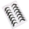 Poolunch False Eyelashes Cat Eye Lashes 8D Volume Wispy Natural