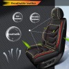 Unbranded Deluxe PU Leather Car Seat Cover Full Set Protector