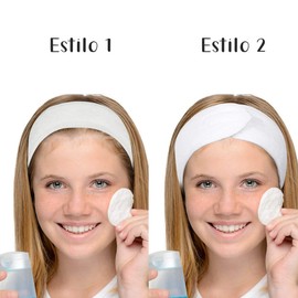 20 Piezas - Diademas de Spa Banda Facial de Maquillaje para Lavarse Cara Ducha Baño Deporte Envoltura Niñas Toalla Ajustable de Poliéster con Gancho y Bucle Antideslizante (Blanco)