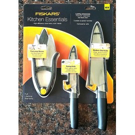 Fiskars 3 Piece Kitchen Cutting Essentials Set