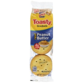 Lance Toast Toasty Peanut Butter Crackers 40 Pack Box, 51.4 Ounce